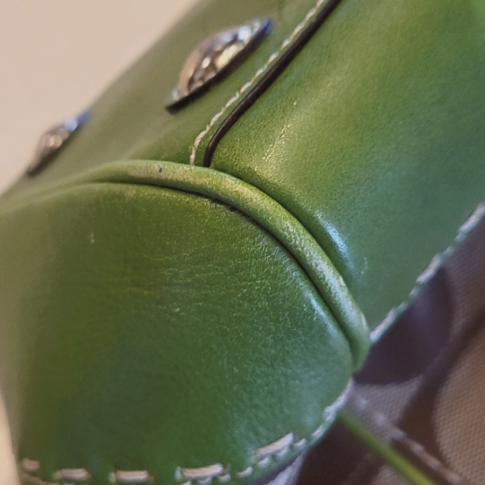Coach Leather/Cloth Handbag - Picture 9 of 11